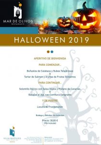 Menu Halloween Mar de Olivos 2019